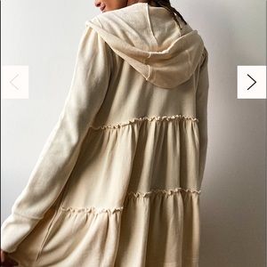 Free People Tiered Trapeze Zip-Up